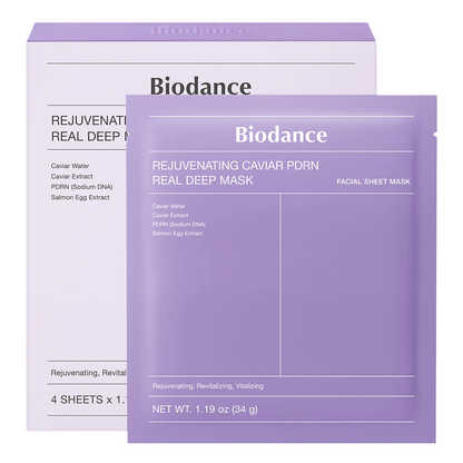 Rejuvenating Caviar PDRN Real Deep Mask 4pcs BIODANCE